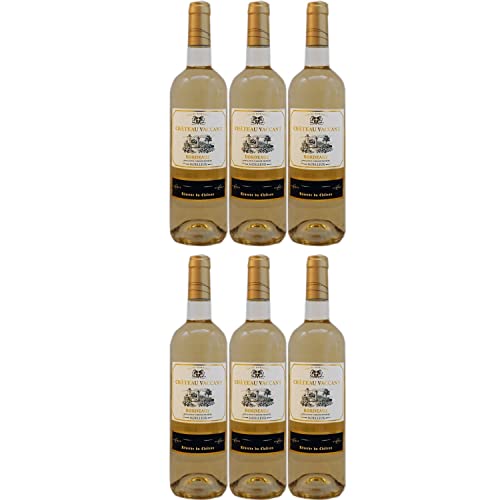 Château Vaccant Bordeaux moelleux AOC Weißwein Wein lieblich Frankreich I FeinWert Paket (6 x 0,75l) von FeinWert