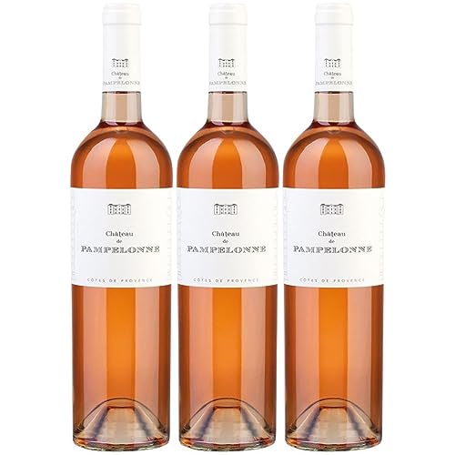 Château de Pampelonne Rosé Cotes de Provence A.C Roséwein Wein trocken Frankreich Inkl. FeinWert E-Book (3 x 0,75l) von FeinWert