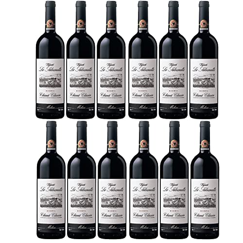 Chianti classico DOCG Riserva Einzellage La Selvanella Rotwein Wein trocken Italien I Visando Paket (12 x 0,75l) von FeinWert