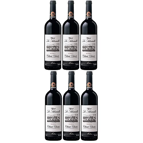 Chianti classico DOCG Riserva Einzellage La Selvanella Rotwein Wein trocken Italien I Visando Paket (6 x 0,75l) von FeinWert