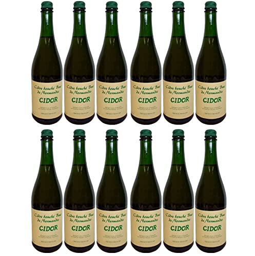 Cidre Bouché Brut Cidor mit Schraubverschluss trocken Frankreich Inkl FeinWert E-Book (12 x 0,75l) von FeinWert