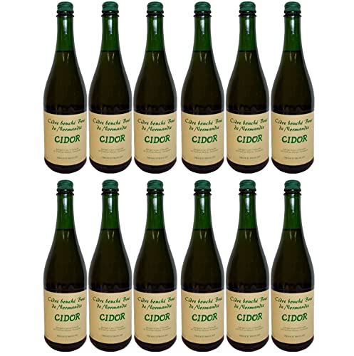 Cidre Bouché Brut Cidor mit Schraubverschluss trocken Frankreich Inkl FeinWert E-Book (12 x 0,75l) von FeinWert