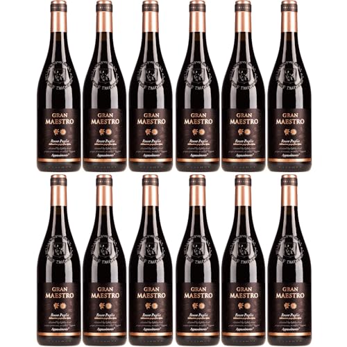 Cielo e Terra Gran Maestro Appassimento Rosso Rotwein Rot Trocken Italien inkl. FeinWert E-Book (12 x 0,75l) von FeinWert