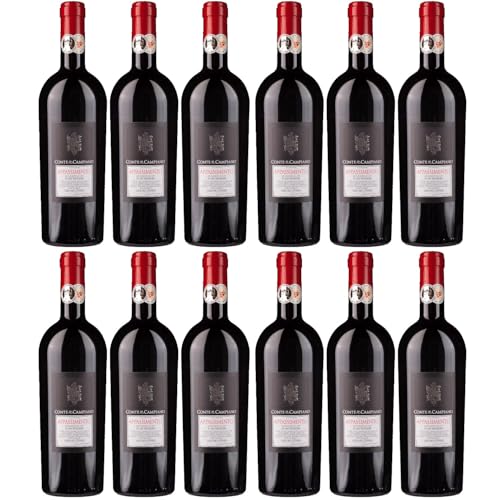 Conte di Campiano Appassimento Rotwein Wein halbtrocken Italien inkl. FeinWert E-Book (12 x 0,75l) von FeinWert