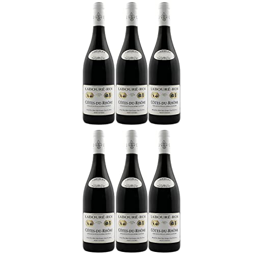 Côtes du Rhône AOC Labouré-Roi Rotwein Wein trocken Frankreich I FeinWert Paket (6 x 0,75l) von FeinWert