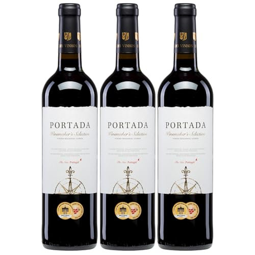 DFJ Vinhos Portada Winemaker´s Selection Halbtrocken Rotwein Vegan Portugal inkl. FeinWert E-Book (3 x 0,75 l) von FeinWert