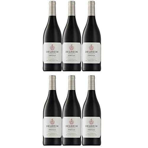 Delheim Pinotage Stellenbosch Rotwein südafrikanischer Wein trocken Südafrika Inkl FeinWert E-Book (6 x 0,75l) von FeinWert