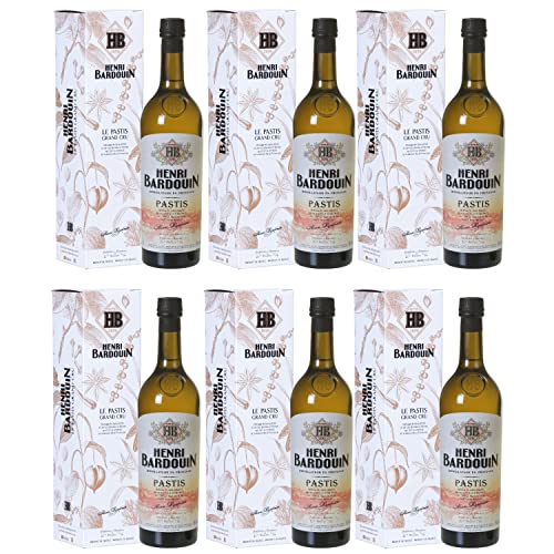 Distilleries et Domaines de Provence Henri Bardouin Le Pastis Grand Cru Pastis Anisschnaps Frankreich I FeinWert Paket (6 x 0,7l) von FeinWert