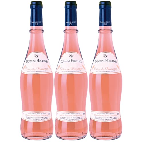 Domaine Houchart Côtes de Provence AOC Roséwein Wein trocken Frankreich I FeinWert Paket (3 x 0,75l) von FeinWert