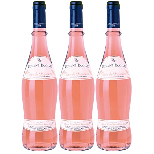 Domaine Houchart Côtes de Provence AOC Roséwein Wein trocken Frankreich I FeinWert Paket (3 x 0,75l) von FeinWert