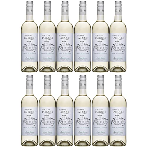 Domaine Tariquet Côtes de Gascogne IGP Weißwein Wein trocken Frankreich I FeinWert Paket (12 x 0,75l) von FeinWert
