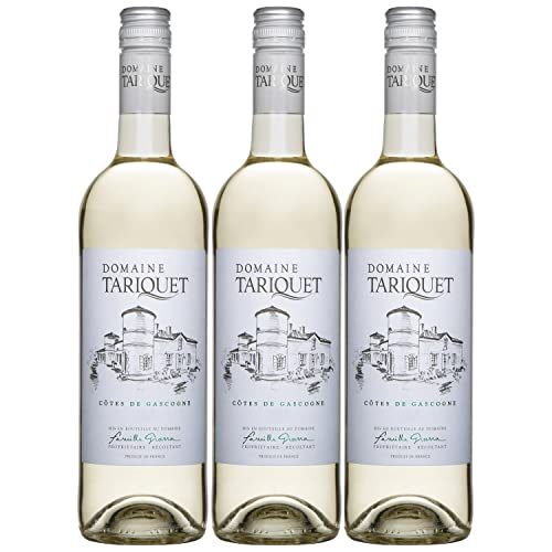 Domaine Tariquet Côtes de Gascogne IGP Weißwein Wein trocken Frankreich I FeinWert Paket (3 x 0,75l) von FeinWert