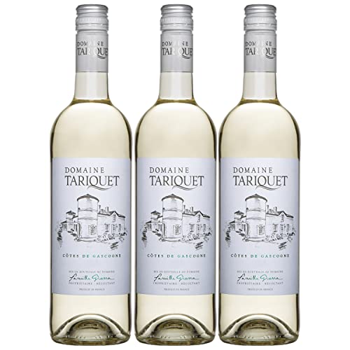 Domaine Tariquet Côtes de Gascogne IGP Weißwein Wein trocken Frankreich I FeinWert Paket (3 x 0,75l) von FeinWert