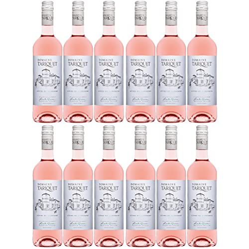 Domaine Tariquet Rosé Côtes de Gascogne IGP Roséwein Wein trocken Frankreich I FeinWert Paket (12 x 0,75l) von FeinWert