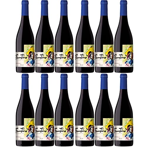Faustino Art Collection Tempranillo Rotwein Wein trocken Spanien I Visando Paket (12 Flaschen) von FeinWert