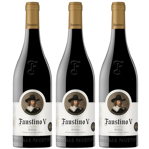 Faustino V Reserva Rotwein Wein trocken Spanien Inkl. FeinWert E-Book (3 Flaschen) von FeinWert