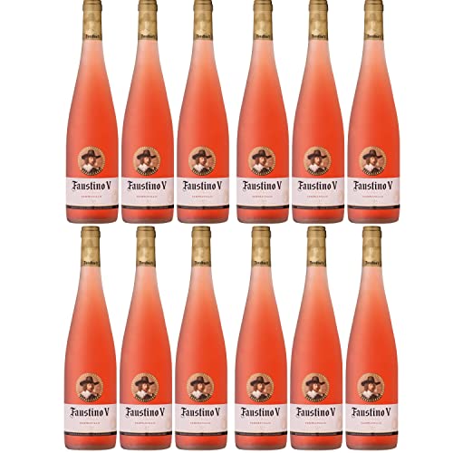 Faustino V Rosado Roséwein Wein trocken Spanien I Visando Paket (12 Flaschen) von FeinWert