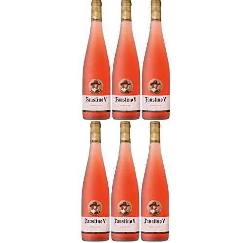 Faustino V Rosado Roséwein Wein trocken Spanien I Visando Paket (6 Flaschen) von FeinWert