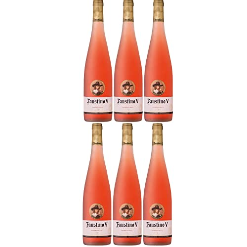 Faustino V Rosado Roséwein Wein trocken Spanien I Visando Paket (6 Flaschen) von FeinWert