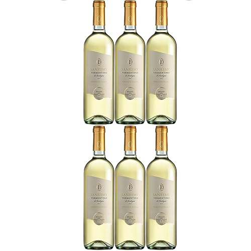 Ferruccio Deiana Sanremy Vermentino di Sardegna DOC Weißwein Wein Trocken Italien Inkl. FeinWert E-Book (6 x 0,75l) von FeinWert