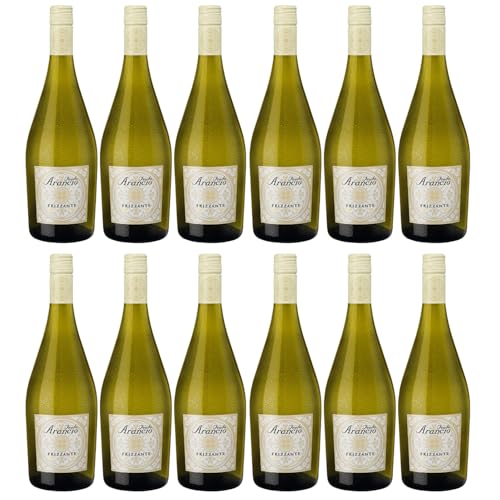 Feudo Arancio Frizzante Bianco Sicilia DOC Sizilien Schaumwein Weisswein halbtrocken Italien inkl. FeinWert E-Book (12 x 0.75l) von FeinWert