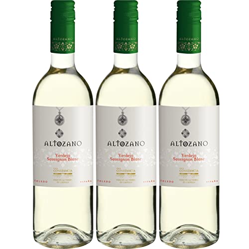 Finca Constancia Altozano Verdejo & Sauvignon Blanc Weißwein Wein trocken Spanien I Visando Paket (3 Flaschen) von FeinWert
