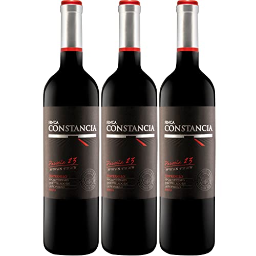 Finca Constancia Parcela 23 Tempranillo Rotwein Wein trocken Spanien I Visando Paket (3 Flaschen) von FeinWert