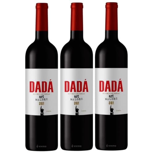 Finca Las Moras Dadá 391 Art Malbec trocken Rotwein Wein Argentinien inkl. FeinWert E-Book (3 x 0,75l) von FeinWert