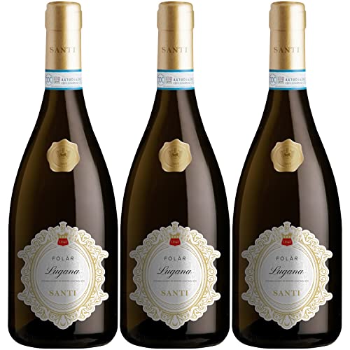 Folar Lugana DOC Weißwein Wein trocken Italien I Visando Paket (3 x 0,75l) von FeinWert