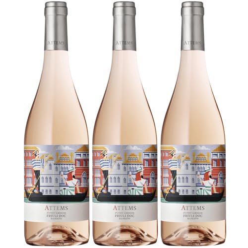 Frescobaldi Attems Ramato Pinot Grigio Friuli DOC Rosé Wein Trocken Toskana inkl. FeinWert E-Book (3 x 0,75l) von FeinWert