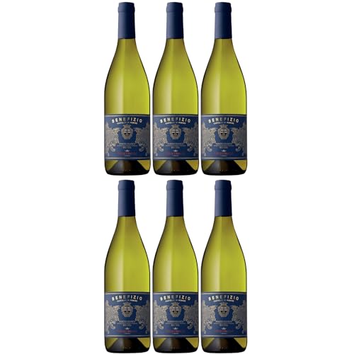 Frescobaldi Castello Pomino Benefizio Bianco Riserva DOC Weisswein Wein Trocken Toskana inkl. FeinWert E-Book (6 x 0,75l) von FeinWert