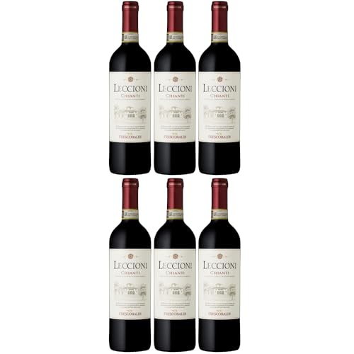 Frescobaldi Toscana Leccioni Chianti DOCG Rotwein Wein Trocken Toskana inkl. FeinWert E-Book (6 x 0,75l) von FeinWert