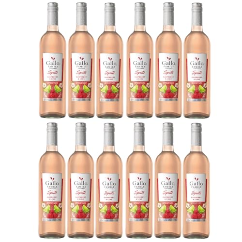 Gallo Family Vineyards Spritz Himbeere Limette Raspberry Lime Roséwein lieblich fruchtig Kalifornien California USA inkl. FeinWert E-Book (12 x 0,75l) von FeinWert