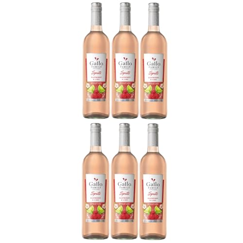 Gallo Family Vineyards Spritz Himbeere Limette Raspberry Lime Roséwein lieblich fruchtig Kalifornien California USA inkl. FeinWert E-Book (6 x 0,75l) von FeinWert