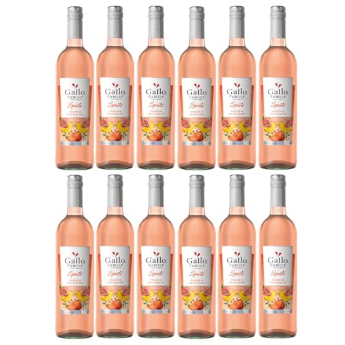 Gallo Family Vineyards Spritz Pfirsich Nektarine Peach Nectarine Roséwein lieblich fruchtig Kalifornien California USA inkl. FeinWert E-Book (12 x 0,75l) von FeinWert