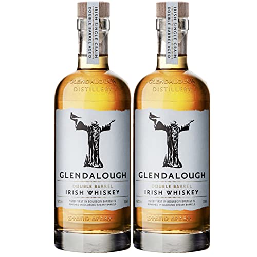 Glendalough Single Grain Double Barrel Aged Irish Whiskey Irland I FeinWert Paket (2 x 0,7l) von FeinWert