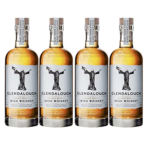 Glendalough Single Grain Double Barrel Aged Irish Whiskey Irland I FeinWert Paket (4 x 0,7l) von FeinWert