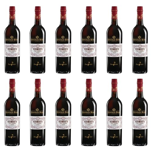 González Byass Vermouth La Copa Rojo Wermut Spanien inkl. FeinWert E-Book (12 x 0.75 l) von FeinWert