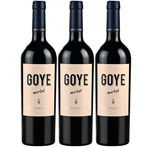 Goyenechea Merlot GOYE Rotwein Wein trocken Argentinien I FeinWert Paket (3 x 0,75l) von FeinWert