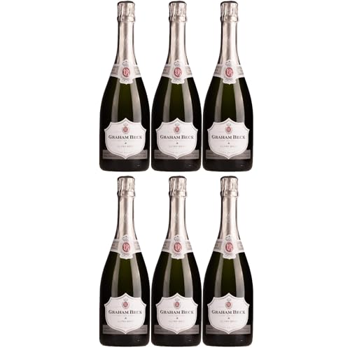 Graham Beck Cap Classique MCC Ultra Brut Zero Dosage Vintage Schaumwein weiß Südafrika inkl. FeinWert E-Book (6 x 0,75l) von FeinWert