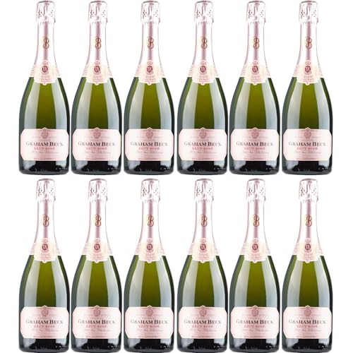 Graham Beck MCC Brut Rosé Chardonnay Pinot Noir Schaumwein rosé Südafrika inkl. FeinWert E-Book (12 x 0,75l) von FeinWert