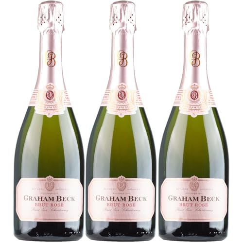 Graham Beck MCC Brut Rosé Chardonnay Pinot Noir Schaumwein rosé Südafrika inkl. FeinWert E-Book (3 x 0,75l) von FeinWert