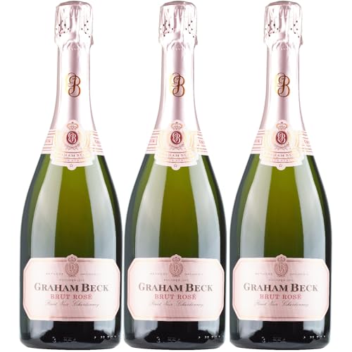 Graham Beck MCC Brut Rosé Chardonnay Pinot Noir Schaumwein rosé Südafrika inkl. FeinWert E-Book (3 x 0,75l) von FeinWert