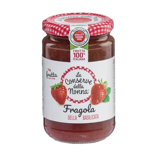 Gruppo Fini Confettura alle FRAGOLE Erdbeermarmelade Italien inkl. FeinWert E-Book (1 x 330g) von FeinWert