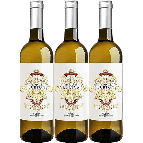 Hermanos Lurton Sauvignon Blanc Denominacion de Origen Rueda Weißwein Wein trocken Inkl. FeinWert E-Book (3 x 0,75l) von FeinWert