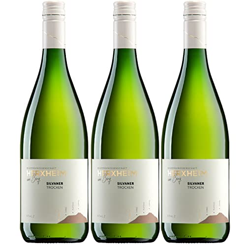 Herxheim Silvaner QbA Weißwein Wein trocken Deutschland Inkl. FeinWert E-Book (3 x 1,0l) von FeinWert