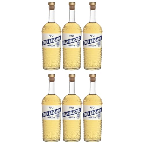 Jacopo Poli Gran Bassano Bianco Vermouth Wermut Weiss Italien inkl. FeinWert E-Book (6 x 0,7l) von FeinWert