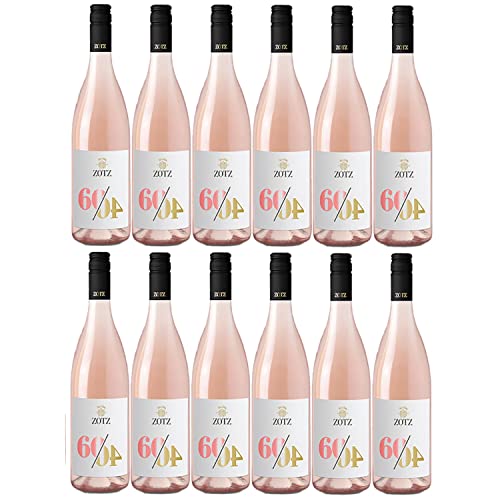 Julius Zotz 60/40 Markgräfler Roséwein Wein Baden vegan trocken Deutschland I FeinWert Paket (12 Flaschen) von FeinWert