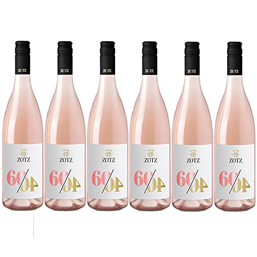 Julius Zotz 60/40 Markgräfler Roséwein Wein Baden vegan trocken Deutschland I FeinWert Paket (6 Flaschen) von FeinWert