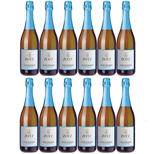 Julius Zotz Blanc de Blancs Alkoholfrei alkoholfreier Sekt Weißwein Wein alkoholfrei Baden vegan Deutschland I FeinWert Paket (12 Flaschen) von FeinWert